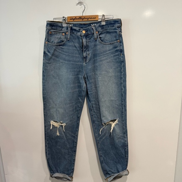 J. Crew Slouchy Boyfriend Jean in Southern Sky Wash Blue - Picture 7 of 11